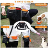 Bolsa de entrenamiento para perros pequeños a grandes, bolsa de entrenamiento para perros pequeños y grandes, bolsa de regalo para bocadillos para entrenamiento de recompensa, caminar, clip de metal, cinturón de cintura, correa de hombro, dispensador de b - BESTMASCOTA.COM