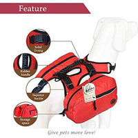 OSPet - Mochila para perro grande, desmontable, se convierte al instante en arnés, ajustable - BESTMASCOTA.COM