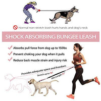 Correa para perro de LANNEY, manos libres, para correr, caminar, correr, entrenar senderismo, correa elástica retráctil para perros medianos a grandes, cinturón de cintura ajustable, costuras reflectantes, doble asa - BESTMASCOTA.COM