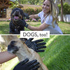 HandsOn - Guantes de aseo para mascotas patentados #1 clasificados, premios ganadores de cobertura, baño y removedor de pelo, cepillo suave para gatos - BESTMASCOTA.COM