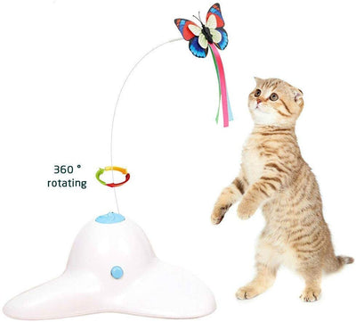 Zenes - Mariposa de juguete para gato, juguete con dos repuestos - BESTMASCOTA.COM