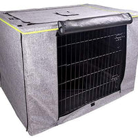 Petsfit Durable Double Door Polyester Dog Crate Cover with Mesh Window - BESTMASCOTA.COM