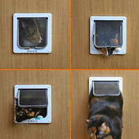 xiaoyu interior 4 maneras de bloqueo Cat Dog Puerta & Flaps - BESTMASCOTA.COM