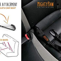 Cinturón de seguridad para perro, material resistente, incluyendo anexo de giro sin enredos, mosquetón y barra apego. De Mighty Paw - BESTMASCOTA.COM