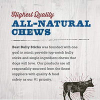 Best Bully Sticks Premium 12-Inch Jumbo Bully Sticks - All-Natural, Free-Range, Grass-Fed, 100% Beef Single-Ingredient Dog Chews - BESTMASCOTA.COM