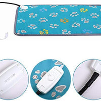 MAZORT Almohadilla de calentamiento para mascotas, para perros, de seguridad, eléctrica, con 2 cables ajustables resistentes a la temperatura para mascotas pequeñas y grandes - BESTMASCOTA.COM
