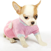 Joytale Turtleneck - Ropa de invierno para perro o mascota, diseño de flores, color rosa - BESTMASCOTA.COM