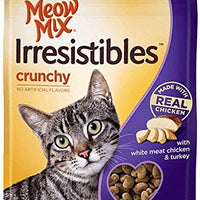 Meow Mix irresistibles Cat Treats – Crunchy – Pollo – neta WT. 2.5 oz (71 g) cada – Pack de 6 - BESTMASCOTA.COM