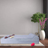 Cama para perro de espuma de memoria ortopédica de alta calidad de 7 pulgadas de grosor con almohada y funda extraíble fácil de lavar con parte inferior antideslizante. Incluye forro impermeable para perros grandes. - BESTMASCOTA.COM