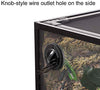 REPTI ZOO Reptile Glass Terrarium,Double Hinge Door with Screen Ventilation Reptile Terrarium 36" x 18" x 18" or 36" x 18" x 24"(Knock-Down) - BESTMASCOTA.COM