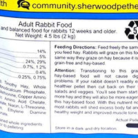 Conejo Alimentos, adulto por Sherwood mascota salud – Timothy (mezcla grano y soja) (veterinario utilizar) - BESTMASCOTA.COM