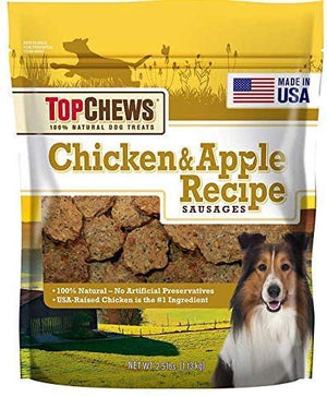 Top Chews salchichas de manzana y pollo 40 onzas - BESTMASCOTA.COM