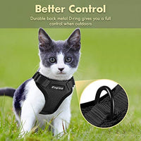 Eagloo Arnés de gato a prueba de escape, arnés de malla suave ajustable para gato con correa reflectante de metal para caminar chaqueta cómoda para mascotas Gatito cachorro conejo - BESTMASCOTA.COM