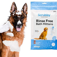 Toallitas para mascotas ScrubbyPet sin enjuague: usa el baño para mascotas, el aseo para mascotas y el lavado de mascotas, fácil de usar, solo para limpiar, secar. Excelente piel sensible. Las toallitas ideales para bañar a tu mascota, perro o gato. - BESTMASCOTA.COM