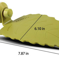 Plataforma de balanceo para decoración de cangrejo y depósito de tortuga anfibia, material de polipropileno de grado alimentario y diseño de hoja, 7.5 in de largo - BESTMASCOTA.COM