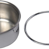 Pet Bird Alimentos Alimentación y agua potable Hanging Cup Clamp Holder acero inoxidable Bowl para colgar Parrot Macaw africana grises Budgies Periquito Cockatiels Conure Lovebirds Finch Paloma Jaula - BESTMASCOTA.COM