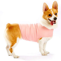 Furubaby Ansiety - Abrigo para perro con camisa, para perros pequeños, medianos, grandes, XL, color sólido, azul, gris, verde, rosa, rosa (rosa) - BESTMASCOTA.COM
