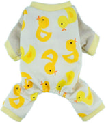 Fitwarm Cute Duck Dog Pajamas Dog Clothes Dog Jumpsuit Pet Cat Pjs - BESTMASCOTA.COM