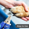 Cortaúñas para perros y gatos de CleanHouse, con protección de seguridad para mascotas y cerradura, acero inoxidable, muy fácil de usar, el mejor cortauñas para mascotas para animales. Tamaño pequeño y grande. - BESTMASCOTA.COM