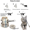 WANONEE - Arnés para gato, chaleco de cuerda con correa, cómodo, ajustable, fácil de poner y quitar, chamarra para gato con lazos para cachorro de animales pequeños - BESTMASCOTA.COM