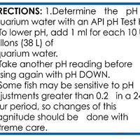 API pH DOWN ajustador de pH, reduce el pH del agua del acuario de agua dulce al nivel que tu pez necesita para prosperar, prueba el agua semanalmente y usa para corregir el nivel de pH. - BESTMASCOTA.COM