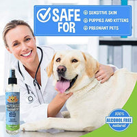 Champú para perros sin agua | Champú seco natural para perros o gatos no requiere enjuague | 100% no tóxico con extracto natural | Tratamiento aprobado por veterinarios - Fabricado en Estados Unidos - 1 botella de 8.1 fl oz - BESTMASCOTA.COM