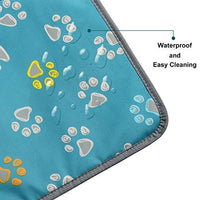 EACHON Heating Pad for Dogs Cats Electric Heated Pet Beds Warming Pet Mats Adjustable Safety Waterproof Chew Resistant Steel Cord wifh Free pet Comb (S Gray) - BESTMASCOTA.COM