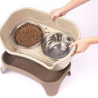 Neater Feeder Express - Cuencos elevados para perros y gatos, plato elevado para mascotas – cuencos de acero inoxidable para alimentos y agua para perros y gatos pequeños a grandes - BESTMASCOTA.COM