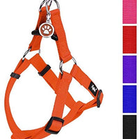 Arnés ajustable Pupteck para perro, medida básica de cachorro, de nailon, chaleco para pasear en exteriores con etiqueta de identificación - BESTMASCOTA.COM