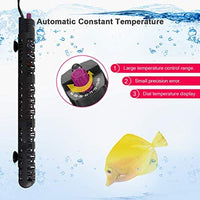 Calentador de acuario UPMCT, 50 W, 100 W, 300 W, calentador sumergible de tanque de peces con termómetro, ajuste de tira, termostato de perilla, apto para 5 a 85 galones - BESTMASCOTA.COM