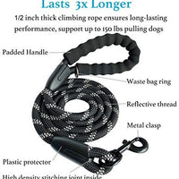 iYoShop Dual Dog Leash, Double Dog Leash, 360 Swivel No Tangle Double Dog Walking Training Leash, Comfortable Shock Absorbing Reflective Bungee for Two Dogs, Black, Medium Large - BESTMASCOTA.COM