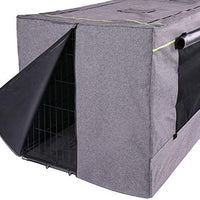 Petsfit Durable Double Door Polyester Dog Crate Cover with Mesh Window - BESTMASCOTA.COM