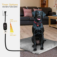 Toozey Almohadilla de calentamiento para mascotas, con temporizador, ajustable, impermeable, para gatos y perros con cable resistente a la masticación, almohadillas eléctricas para perros y gatos - BESTMASCOTA.COM