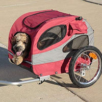 PetSafe Solvit HoundAbout Pet Bicycle Trailer For Dogs and Cats, Aluminum Frame, Medium and Large - BESTMASCOTA.COM