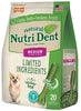 Nutri Dent - Masticables para perros con ingredientes limitados, tamaño mediano, sabor a filete mignon o aliento fresco - BESTMASCOTA.COM