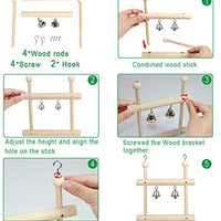 PETUOL Juguetes para loros de pájaro, 7 paquetes de columpio para pájaros, perchas para masticar con campanas, juguetes para pájaros de amor, cacatúas, guacamayos, periquitos, aletas y otros pájaros pequeños y medianos - BESTMASCOTA.COM