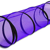 Jackson Galaxy Cat Crawl Mesh Tunnel, Purple - BESTMASCOTA.COM