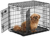 Jaula para perros Midwest Homes for Pets Ultima Pro, serie profesional, resistente, puerta doble extrafuerte, plegable, con panel divisor, bases para proteger el suelo, bandeja de plástico a prueba de fugas - BESTMASCOTA.COM