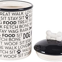 Bone Dry DII Ceramic Pet Food & Water Sets, Perfect Feeding and Treat Storage Supplies for Dogs and Cats - BESTMASCOTA.COM