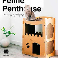 PETIQUE Feline Penthouse Casa para gatos - BESTMASCOTA.COM