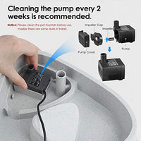 Fuente para mascotas URPOWER, fuente automática actualizada para gato, fuente de agua para perro, gato, dispensador de agua, ajuste de flujo de agua ajustable, fuente para gatos, perros, mascotas - BESTMASCOTA.COM