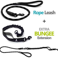 SparklyPets Heavy Duty Rope Bungee Leash for Large and Medium Dogs with Anti-Pull for Shock Absorption - No Slip Reflective Leash for Outside - BESTMASCOTA.COM