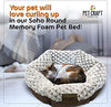 Pet Craft Supply Co. Espuma viscoelástica redonda lavable a máquina, cómoda y ultrasuave para todas las estaciones, cama para gatos y perros - BESTMASCOTA.COM