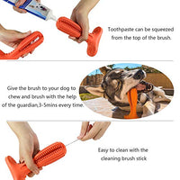 Wisedom Cepillo de dientes para perro, palillo de cuidado dental para cachorro, masajeador eficaz para limpieza de dientes de perro, masajeador de goma natural resistente a mordeduras para masticar juguetes para perros y mascotas - BESTMASCOTA.COM