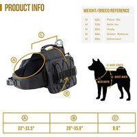 OneTigris – Mochila para perro de viaje de camping senderismo para perro mediano y grande - BESTMASCOTA.COM