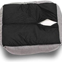 Long Rich Reversible Rectangle Pet Bed Dog Bed with Dog Paw Embroidery,Medium size, by Happycare Textiles - BESTMASCOTA.COM