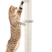 Dimaka - Rascador para gatos de 29 pulgadas de alto, rascador de garras con cuerda de sisal y cubierto con felpa suave y suave - BESTMASCOTA.COM