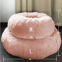 Cama para perro o gato BinetGo, cojín de piel sintética para perro o gato, alivio de articulaciones y mejor sueño, lavable a máquina, parte inferior impermeable - BESTMASCOTA.COM
