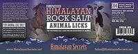 Lecho de sal del Himalaya comprimido para caballo, vaca, cabra, etc. Hecho de sal del Himalaya especialmente seleccionada de mayor calidad – Minerales distribuidos uniformemente – 100% puro y natural - BESTMASCOTA.COM