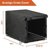 Avanigo - Funda para jaula de perro de 24 36 42 48 pulgadas de metal, jaula de alambre para perros, interior y exterior, duradera, impermeable - BESTMASCOTA.COM
